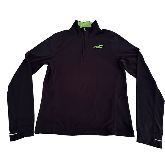 Hollister Sport Athletic Pullover Blue Men's Size Large Cellphone Pocket Running - Picture 1 of 5